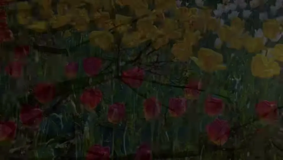 《花时无声》音乐影像中的花园画面